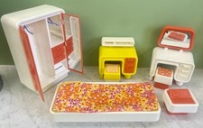 ANCIEN MOBILIER CHAMBRE BUREAU POUPEE BARBIE DREAM MATTEL DOLL 1977 #7601