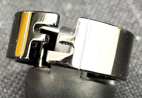 Bague couleur ruthénium fendi - couleur,