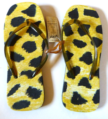 Tongs leopard mixte taille - leopard,
