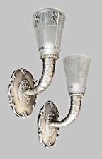 Paire d'appliques murales Art