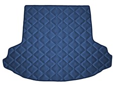 Matelassé Cuir artificiel BLEU FONCÉ Tapis coffre pour Mazda 6 III GJ break 2012