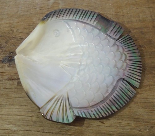 Coquillage sculpte ancien - coquillage,