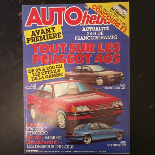 Auto hebdo 534 golf syncro - auto,
