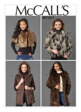 7257  PATRON  McCALL'S  4 CREATIONS VESTE GILET BOLERO   TAILLE XS AU M