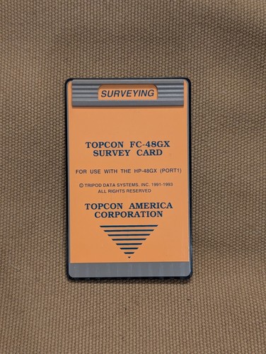 Topcon survey card - topcon, hp