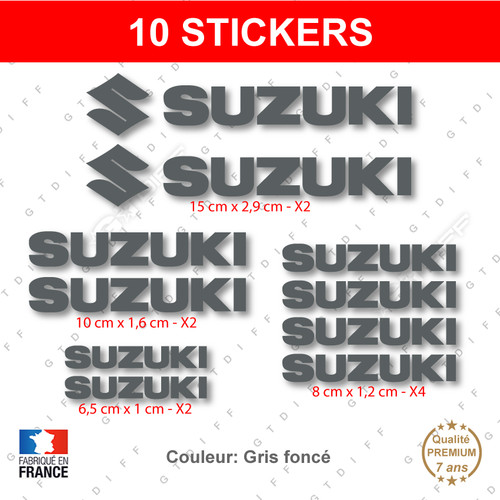 Stickers suzuki gris foncé - stickers,