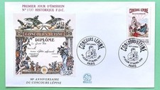 LOT enveloppe et carte 1er jour Concours LÉPINE 90e anniversaire 1991