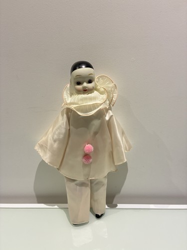 Poupée pierrot porcelaine - porcelaine, et
