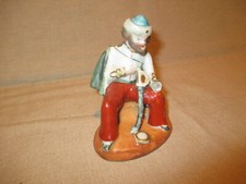 ancien encrier en porcelaine de vieux Paris militaire XIX ème