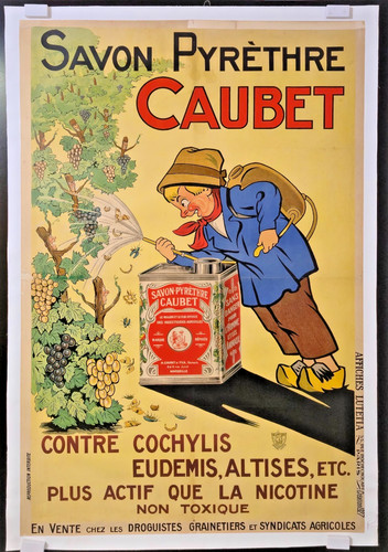 Affiche ancienne entoilee - ancienne,