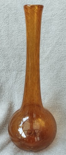 Vase biot long ambre orange - biot,