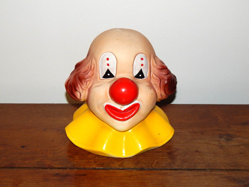 Tirelire tête clown en - tirelire,