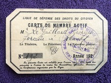 Politique : Carte d'adhérent