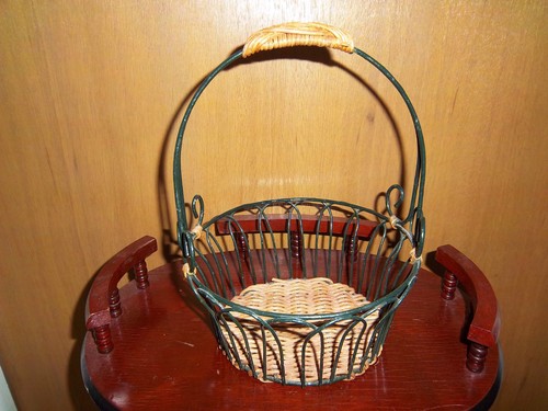 New metal basket with - new,