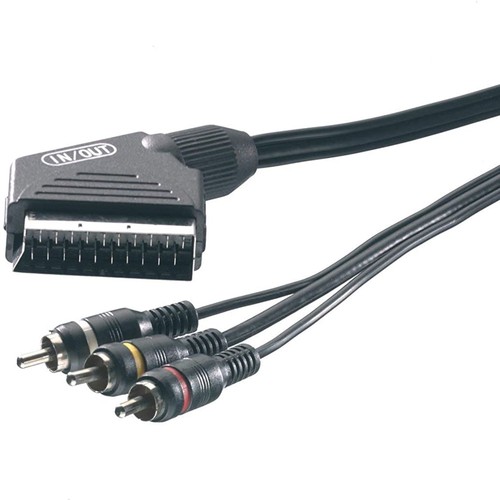 Vivanco scart rca câble - vivanco, 2m