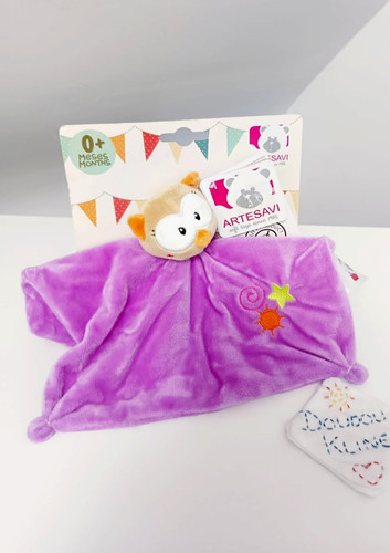 Doudou plat carré - plat,