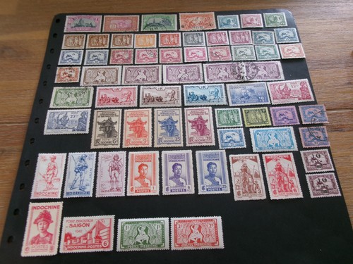 Indochine timbres colonies - indochine,