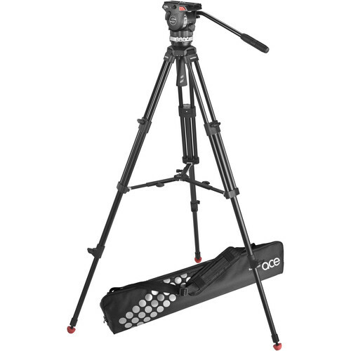 Sachtler ace fluid head with - m,
