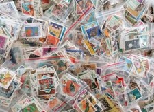 100 Timbres MONDE DIFFÉRENTS