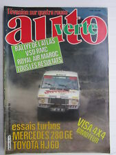 AUTO VERTE 4X4 N° 25 /MERCEDES 280 GE turbo/TOYOTA HJ 60 turbo/VISA 4X4 bimoteur
