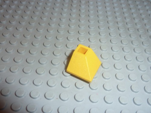 Lego yellow slope - slope, brick