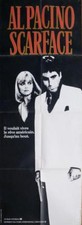 SCARFACE - PACINO / PFEIFFER / DE PALMA / MAFIA -RARE ORIGINAL DOOR PANEL POSTER