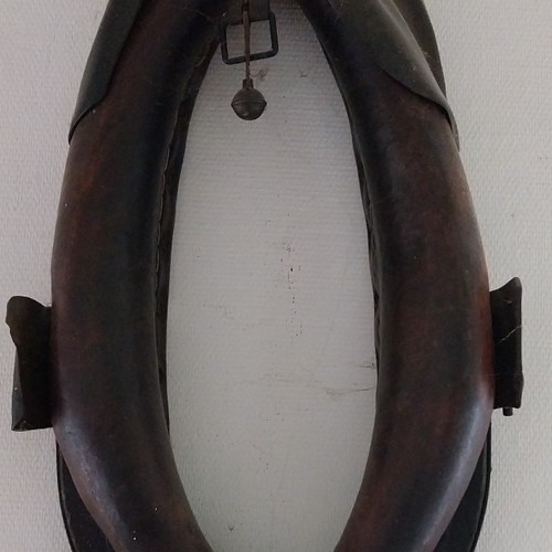 Collier cheval ancien cuir - ancien,