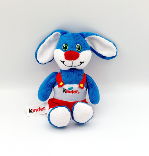 Peluche doudou lapin bleu - peluche,