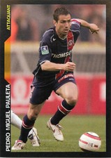 PANINI FOOTBALL SUPER FOOT 2005 2006 PSG PEDRO MIGUEL PAULETA