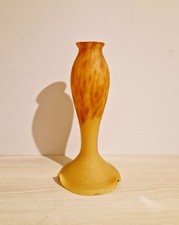 Abat Jour - Tulipe en Pâte de Verre pour Lampes - Vintage - Orange