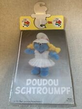 Vintage 80’s ORLI JOUET DOUDOU SCHTROUMPF Tenue NEUVE Peluche Smurf : TENNIS