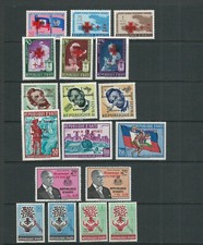 Haïti 1959-60 Poste Aérienne Semi-Postal Jeux De Cette Période (Sc CB10-CB27) VF