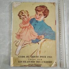 livre MODE french vintage fashion – GUIDE TRICOT 3 suisses filatures + SAMPLES