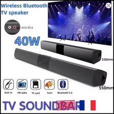Barre de Son TV Bluetooth 5.3 – HDMI ARC/Optique, Bass Boost, Films & Consoles