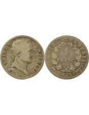 France Napoléon I - Franc Argent, Empire - 1813 Utrecht