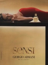 Publicité papier Parfum. Perfume ad. Giorgio Armani Sensi 2002
