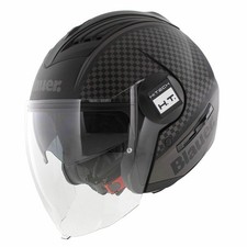 Casque jet bleu Real B noir