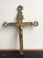 Grande Croix de Procession Croix Processionnelle Bronze XIXe Crucifix