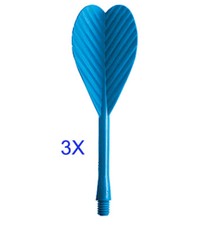 Lot de 3 ailettes flechettes plastiques