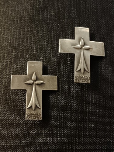 Antique french religious pins - french,