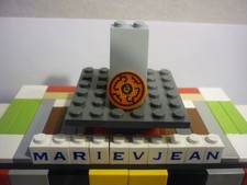 LEGO Pearl Gold Tile Round 2x2 Black Circular Lines Ref 14769pb207 Set 70647