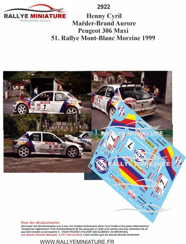 Decals ref 2922 - 2922, peugeot