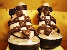 Sandales à lanières, entre-doigt,rivets Fly London, semelle compensée liège- P36