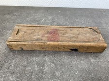 Ancien Plumier Bois. Boîte Bois Écolier Trousse D’époque Deco Rétro 