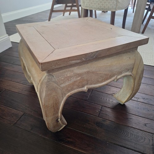 Solid wood square opium coffee - solid,