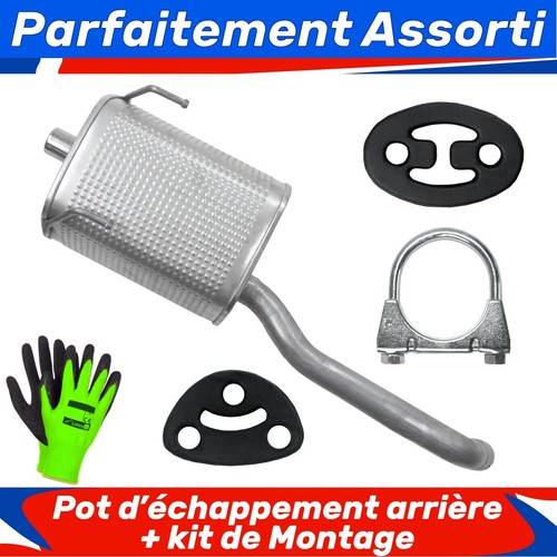 Pot échappement arrière - pot,