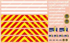 Décalcomanies Police, Waterslide, Gendarmerie 1:43, miniature, maquette Police