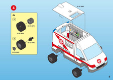 au choix pièce de rechange pour Playmobil Ambulance 4221 , TBe