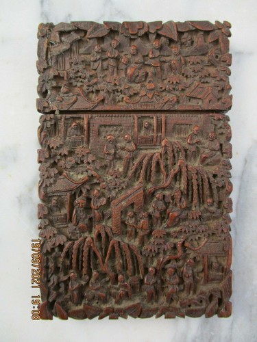 Antique chinois etui carte - chinois, a