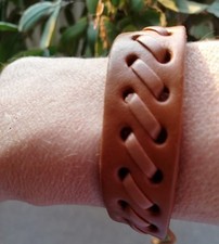 Bracelet Tressé En Cuir Marron Pour Homme Bijoux Cadeau